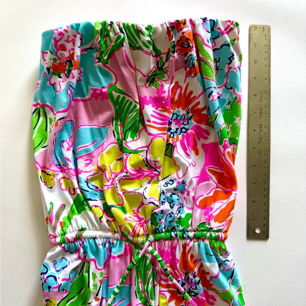 Lilly Pulitzer Multicolored Strapless Sundress Resort Wear - Picture 9 of 10